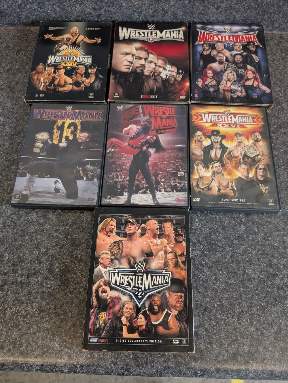 Great Bundle Of Wrestle Mania DVDs